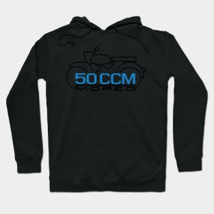 Moped Sparrow Hawk Emblem 50cc (black) Hoodie